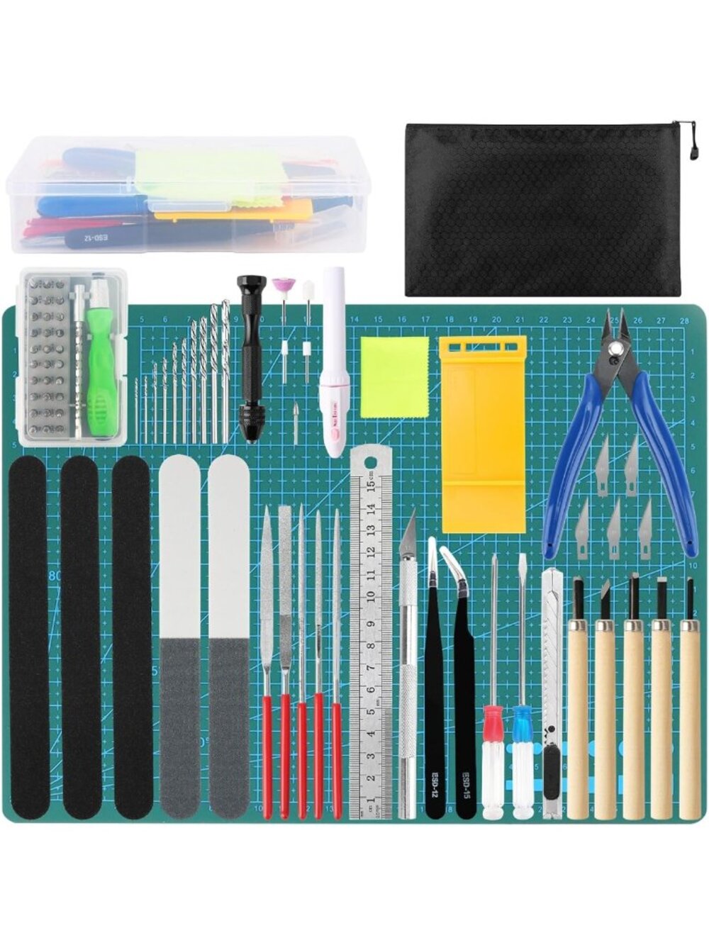 82-Piece Professional Model Tool Kit for Gundam & Plastic Models, Hobby Craft